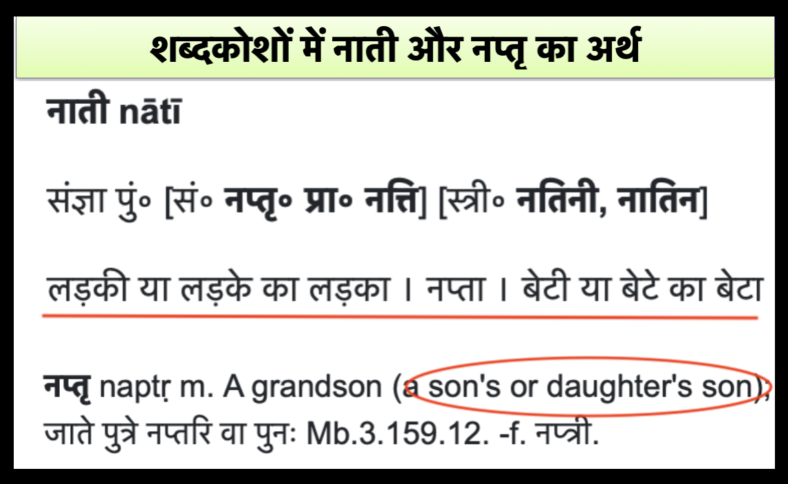 नाती का मतलब बेटे का बेटा